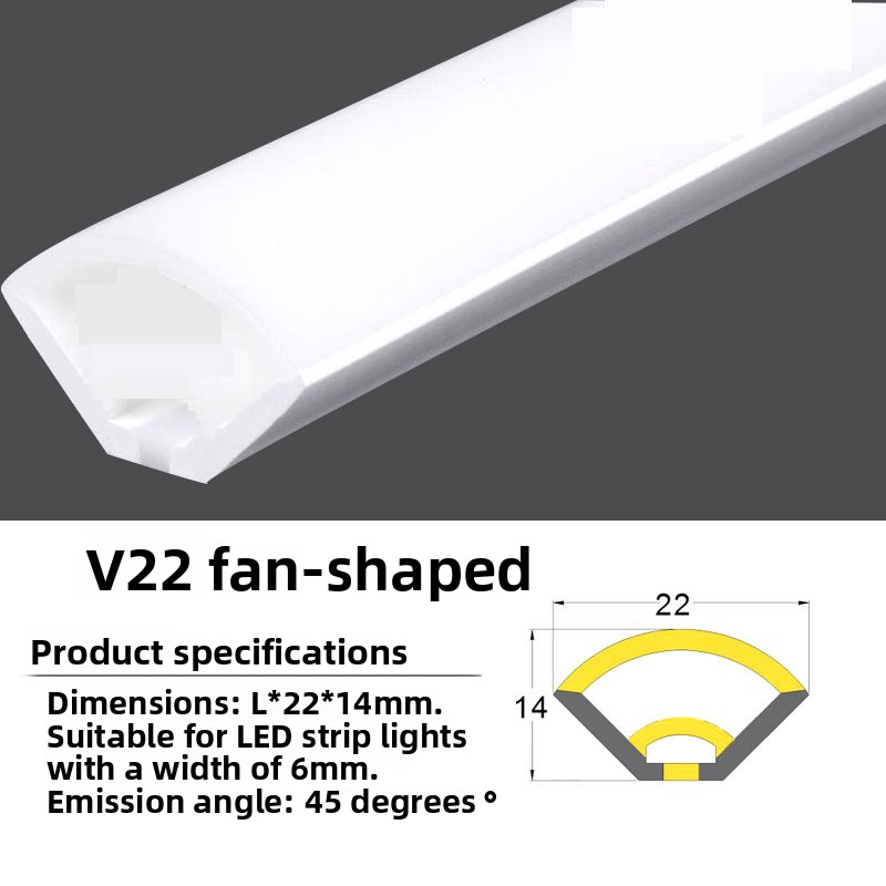LED Silicone Light Strip Housing, 360-Degree Illumination, Embedded, Outdoor Waterproof, Multi-Specification, Colorful Silicone Housing - 图片 8