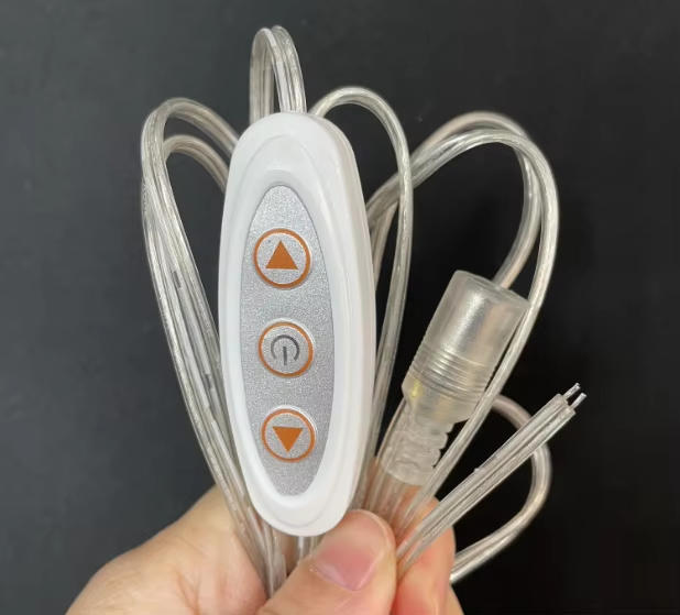 DC12V 3A PWM LED Dimmer Switch with DC Jack 5.5X2.1 Connector for Single Color LED Light Adjustable Brightness Controller for Home Commercial LED Strip Lighting