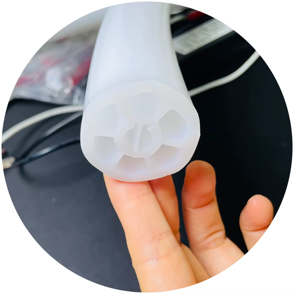 Linear 360 Degree Neon Silicone Led Tube Diffuser Cover 50mm Round Silicon Profile Led Tubes For Led Strip Light Flexible Waterproof Silicone Led Channel For Indoor Outdoor Led Strip Lighting Install - Image 4