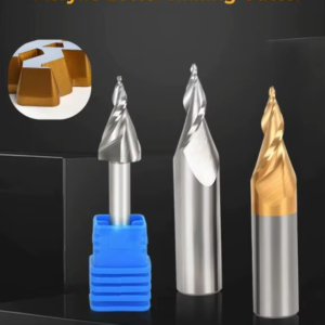 Tungsten Steel Mini Letter Engraving Knife LED Illuminated Computer Advertising CNC Spiral Taper Milling Cutter Luminous Precision Engraver for Metal Wood Acrylic DIY Craft Projects